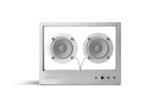 Transparent Bluetooth Speaker - Seamless Multi-Room Audio, Upgradable Tech, Crystal Clear Sound, Compact Tempered Glass & Aluminium Design, Bluetooth 5.0 Connectivity - Ideal for Music Lovers - Metal