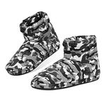 DUNLOP Bootie Slippers for Men (Grey Camo, numeric_8)