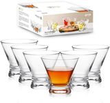 WOTOR Stemless Martini Glasses Set 