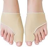 Hilph Silicone Bunion Corrector with Gel Pads, 2 Pack Toe Protectors for Big Toe Bunion Pain Relief and Support, Hallux Valgus Brace for Day & Night Support, One Size(UK 5-9)