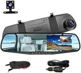 Mirror Dash Cam for Car, 4.3" Backu