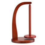 Newest Model Magnetic Pendulum Wooden Yarn Holder for Crocheting, Yarn Storage Organizer, Delightful Surprise Gift for Knitting Lovers by ARTOWELL (Mahogany-Colored, Enlarged Size)