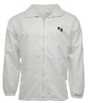 G5 APPAREL Bowls Lawn Bowling Fleece Lined Waterproof Hood Jacket with Logo (XL) White