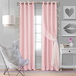 Home Fashion Blackout Curtains Pinks