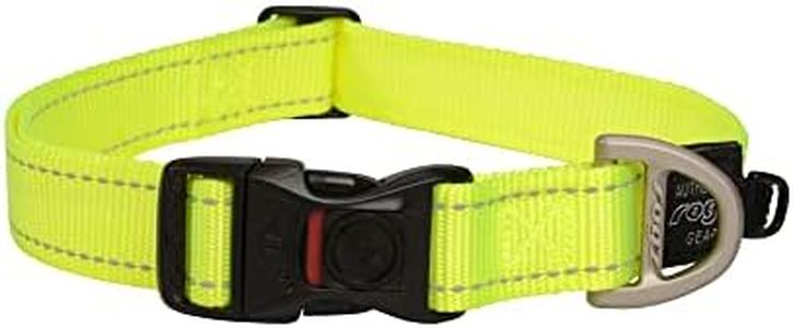 Rogz Classic Reflective Dog Collar Yellow Extra Large