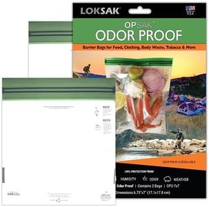 LOKSAK : 7 x 7.75 Odor Proof Bags (17.8 x 19.7cm), 2 Pack
