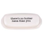 47th & Main Ceramic Tray, 8.5 x 3.5-inches, No Butter Nana