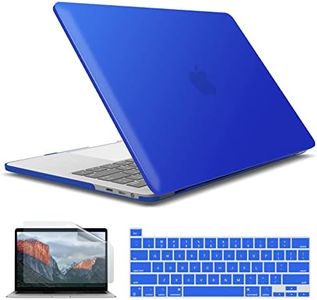 IBENZER MacBook Pro 13 Inch Case 2019 2018 2017 2016 Release A2159 A1989 A1706 A1708, Soft Touch Hard Case Shell Cover for Apple MacBook Pro 13 with/Without Touch Bar, Royal Blue, MMP13T-RBL+2
