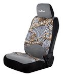 Realtree Universal Front and Bench Seat Covers, Water and Dirt Resistant Camo Seat Covers for Car, Truck, and SUV, Venitian(Realtree Edge Colors), Low Back (Single)