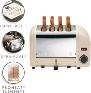 Dualit Classic 4-Slice Toaster – Cream