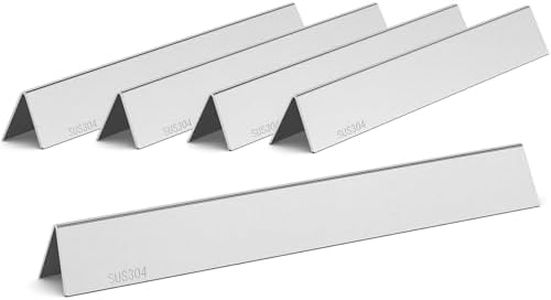 QuliMetal 24.5" Flavorizer Bars for Weber Genesis 300 Series Grills with Side Controls Knobs, Genesis E310 E320 S310 S320 EP310 EP320 (2007-2010), 304 Stainless Steel Heat Plates for Weber 7539 7540