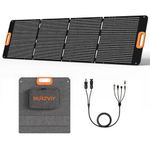 NURZVIY Portable Solar Panel 200 Watt Foldable 200W Solar Cell Solar Charger for Power Station, Waterproof w/Adjustable Kickstand XT60 Anderson DC 8mm Connector for Camping, Off Grid Living