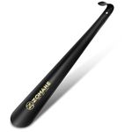 ZOMAKE Shoe Horn Long Handle,Metal Long Shoehorn for Seniors Men Women,16.5" Boot Shoes Horn Chausse Pied