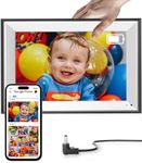 Cozyla Digital Picture Frame WiFi Battery Powered Send Pictures via Google Photos Email Web Browser Instagram App Unlimited Storage Digital Photo Frame Electronic Picture Frame Slideshow 10.1 Inch Mat