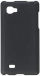 MyBat LG P880 Optimus 4X HD Rubberized Phone Protector Cover - Retail Packaging - Black