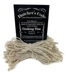 Butcher's Code Butchers Code Rotisserie Elastic and Cotton Blend - Stretchy Twine - Food Grade - Heat Safe - Cooking Ties - Poultry Loops - 50 Pack,White,6 inch