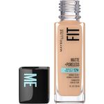 Maybelline New York Fit Me Matte + Poreless Foundation Makeup, Ultra-Lightweight Formula Controls Shine, for Normal to Oily Skin, Pure Beige, 235, 30 ml