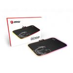 MSI Agility GD60 - RGB Gaming Mouse Pad, Low Friction Textile Surface, Soft Seamed Edges, Anti-Slip Base - 386 x 276 x 4 mm