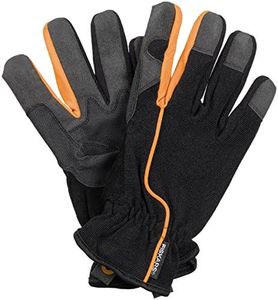 Fiskars Work Gloves - SIZE 10, Black/Orange, 1003477