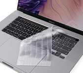 OJOS Ultra Thin Keyboard Cover for 2020-2023 MacBook Pro 13 inch A2338 M2 M1 A2289 A2251 & 2020 2019 New MacBook Pro 16 inch A2141 with Touch Bar & Touch ID Keyboard Protector Skin, Clear