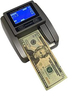 Dri Mark Counterfeit Detector Machine, Five Point Automatic Detection in 1 Second, Magnetic, Infrared, Watermark, Color and Size, Compact, Portable and Easy to Use