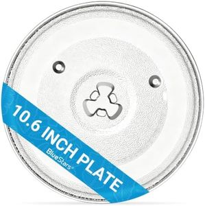 BlueStars Premium 10.6" / 27cm Microwave Glass Plate Y-Type Turntable Tray