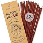 Potent Dragons Blood Incense Sticks - (40+Sticks, 9 inch) Thick Natural Resin Incense, Clean Charcoal Free | Sweet Spicy & Ambery Smelling Protection Incense (Sangre de Grado) (Burn Time 45+ Mins)