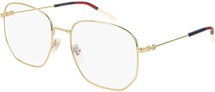 Gucci Octagonal Eyeglasses GG0396O 002 Gold/Sylvie 56mm 396