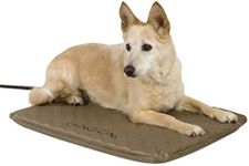 K&H Pet Products Lectro-Soft Outdoor Heated Pet Bed Tan Medium 19 x 24