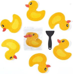 20 PCS Non Slip Bathtub Stickers, Cute Duck Creature Shower Stickers for Kids Bathtub, Bathtub Non Slip Stickers and Adhesive Decals Scraper for Safety Bathroom Tubs, Shower Floor, Stairs