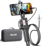 RALCAM Articulating Borescope,Two-Way 6.2mm Steerable Probe Inspection Camera for Automotive Aircraft Mechanics Compatiable with iPhone & Android Cellphone 3.3FT IP67 Waterproof Flexible Cable