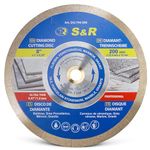 S&R Diamond Saw Blade 200 * 25,4 * 7 mm (1,6 mm), table saw, for porcelain, fine stoneware, hard tiles, granite