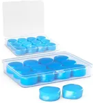 12 Pairs Soft Moldable Silicone Ear Plugs In 2 Convenient Travel Storage Boxes for Sleeping Swimming Snoring Music Concerts Construction Noise Cancelling Reduction Hearing Protection Earplugs 27dB