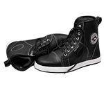 RAC3 Motorbike Motorcycle Real Leather Water Proof Armour Boots Sneaker New (UK 13/ EUR 47) Black