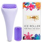 Ice Roller for Face and Eyes - Face Ice Roller Massager to Reduce Puffiness around eyes and face, Migraine Pain, Wrinkles. Women's Gift idea. (Purple)…