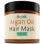 Argan Oil Hair Mask for Dry Damaged Hair and Growth, Deep Conditioning Hair Treatment for Dry Damaged Hair and Color Treated Hair, Helps to Nourish and Moisturize, Hair Repair Treatment, 7 Fl Oz