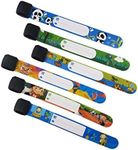 ID Safety Wristbands Infobands Bracelets for Kids Child Travel Event Field Trip, Outdoor Activity, Reusable Adjustable(Set of 6 Boy)