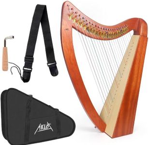 Harp, AKLOT 23 Strings Mahogany Heart-shaped Lyer Harp 30 inch Height with Spare Strings, Tuning Wrench, Black Bag and Strap, Lyer Kit Gift for Adult Professional Beginner