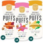Serenity Kids 6+ Months Grain-Free Baby Puffs Snack - Baby & Toddler Snacks for 6+ Months - No Added Sugar & Gluten & Rice Free - BPA & Allergen Safe with Organic Cassava & Veggies - 1.5 Oz, 6 Pack