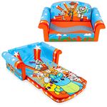 Marshmallow Furniture 2-in-1 Flip Open Foam Couch Bed Sleeper Sofa Kid's Furniture for Ages 18 Months and Up, Toy Story