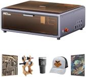 CREALITY FALCON A1 10W Laser Engraver, 80W Enclosed Laser Cutter and Engraver Machine with Air Assist, Smart Camera Positioning, 600mm/s Speed, Smart Material Recognition, Ideal for Wood & Metal