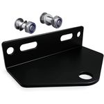 Universal Zero Turn Lawn Mower Trailer Hitch 5 Inch Heavy Duty Steel - Including Installation Hardware (Black)