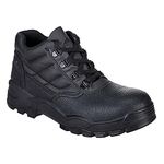 Portwest FW10 Comfort Slip Resistant Steelite Protector Boot S1P Black, 36