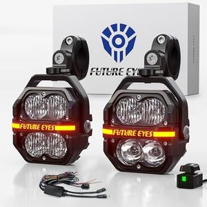 Future Eyes Z4 Motorcycle Fog Light Kit Auxiliary Driving Lights Spotlight