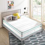 ZINUS 12 Inch Memory Foam Spring Hybrid Queen Size Mattress, Euro Top Innerspring Mattress, Green Tea-Infused Foam, CertiPUR-US Certified, Mattress in a Box