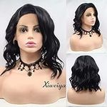 Xiweiya Short Black Curly Wave Mix 