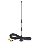 Bingfu Dual Band 978MHz 1090MHz 7dBi Magnetic Base SMA Male MCX Aerial Antenna for Aviation Dual Band 978MHz 1090MHz ADS-B Receiver RTL SDR Software Defined Radio USB Stick Dongle Tuner Receiver