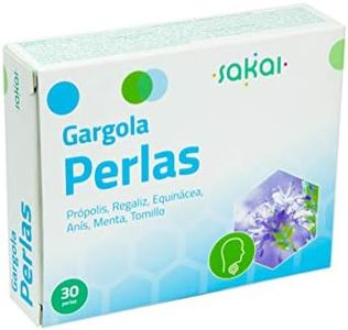Sakai –Gargola Perlas – Alivia las molestias de la garganta –Protege tus cuerdas vocales- Bienestar de la boca y la faringe – Con Própolis, Regaliz, Equinácea, Anís estrellado, Menta, y Tomillo.