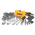 DeWALT DWMT73801-1 108 Piece Metric Imperial 1/4 Inch 3/8 Inch Mechanics Tool Set