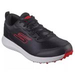 Skechers Mens Max Fairway 4 Lightweight Spikeless Golf Shoe, Black/Red, 10 Wide